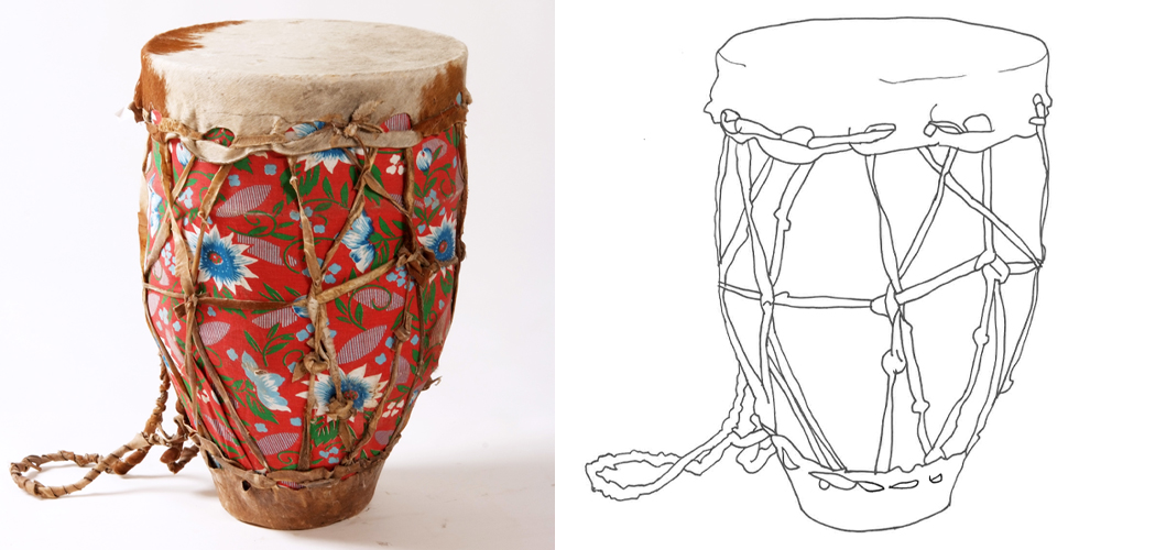 Accrocher Le Tambour Instrument De Musique Handpan Folklorique Traditionnel  Instrument De Musique à Percussion à Main Ethnique Illustration Vectorielle  Colorée Isolée Sur Blanc